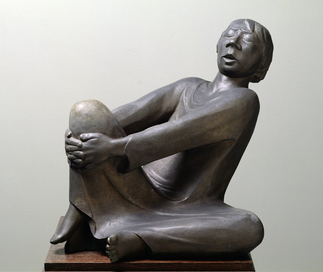 Den syngende mand, 1928 (zink) af Ernst Barlach