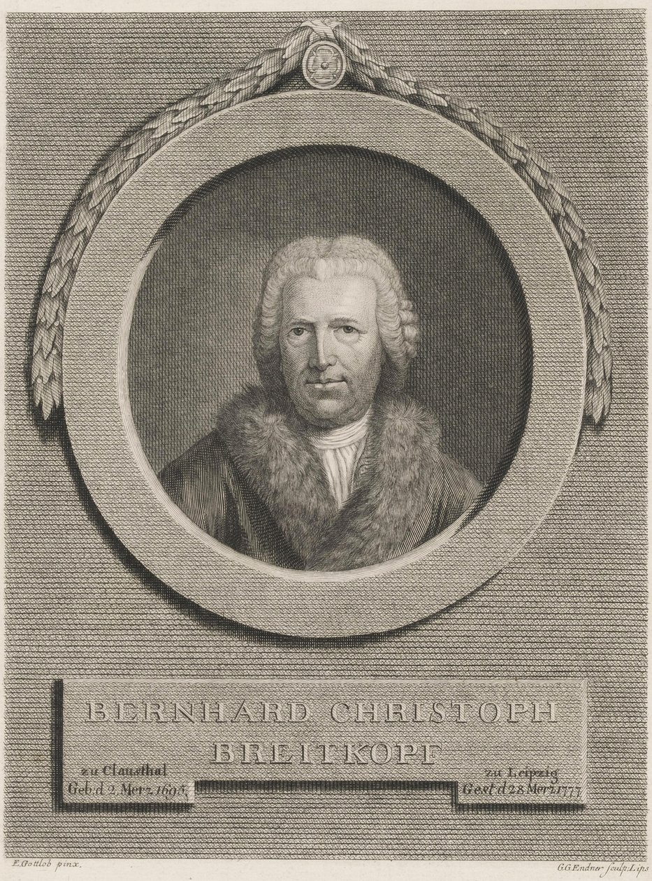 Bernhard Christoph Breitkopf af Ernst Gottlob