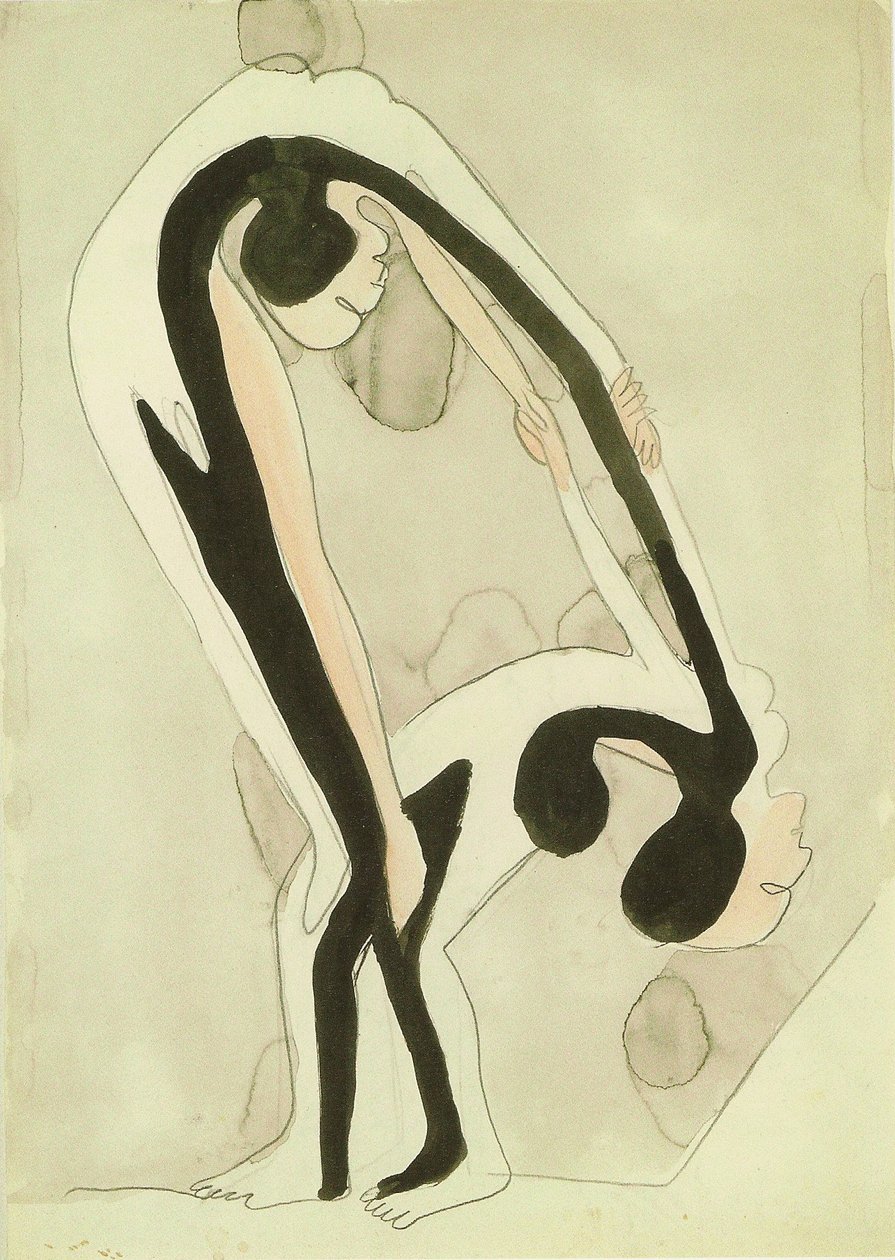 akrobotenpar af Ernst Ludwig Kirchner