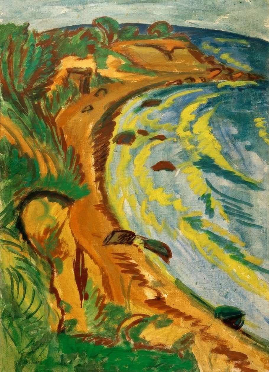 Bugt på Femern kysten af Ernst Ludwig Kirchner
