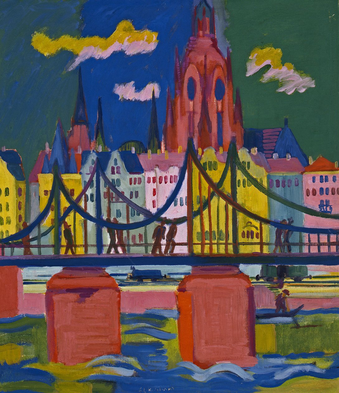 Frankfurts domkirke af Ernst Ludwig Kirchner