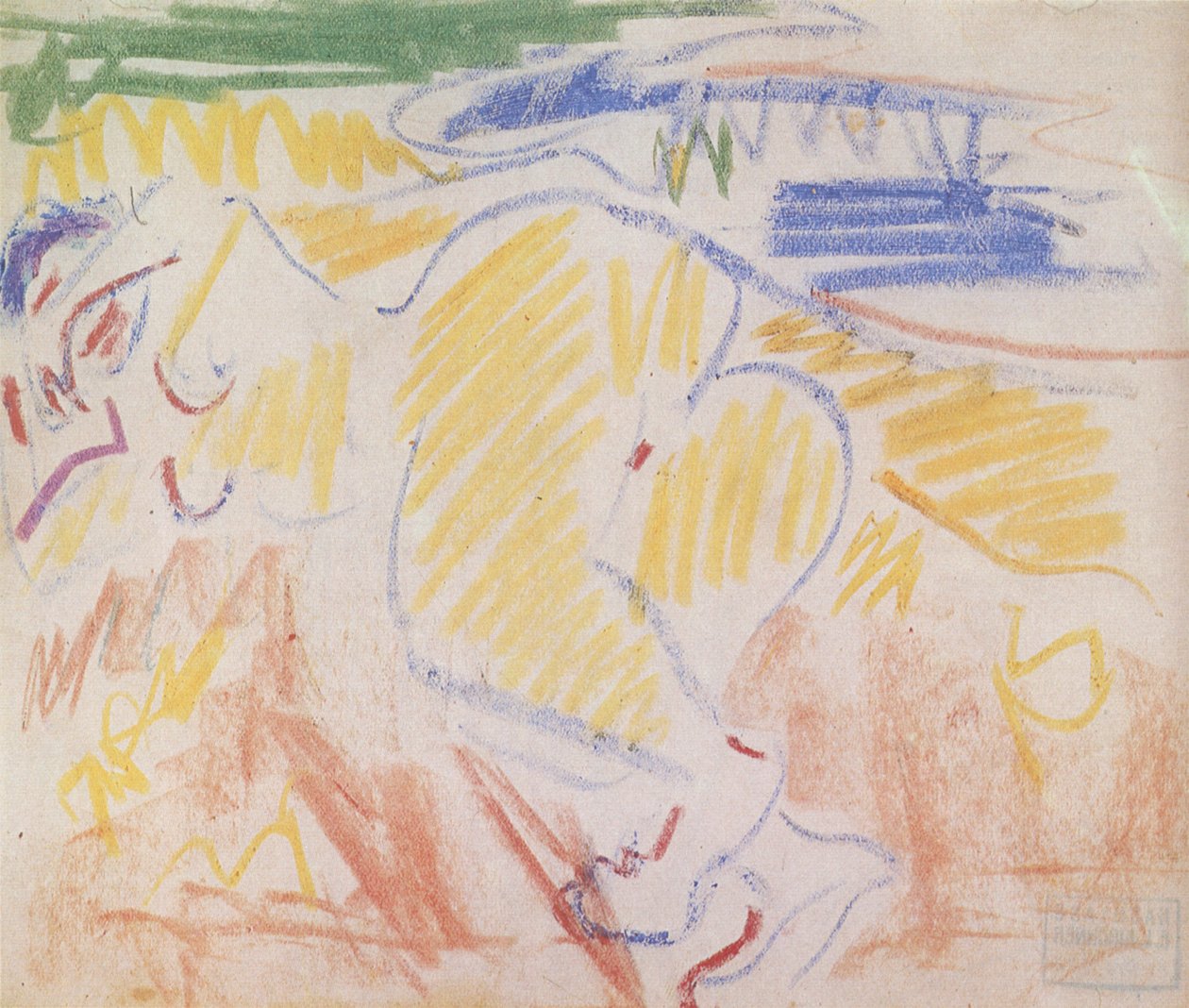 Løgn handling af Ernst Ludwig Kirchner