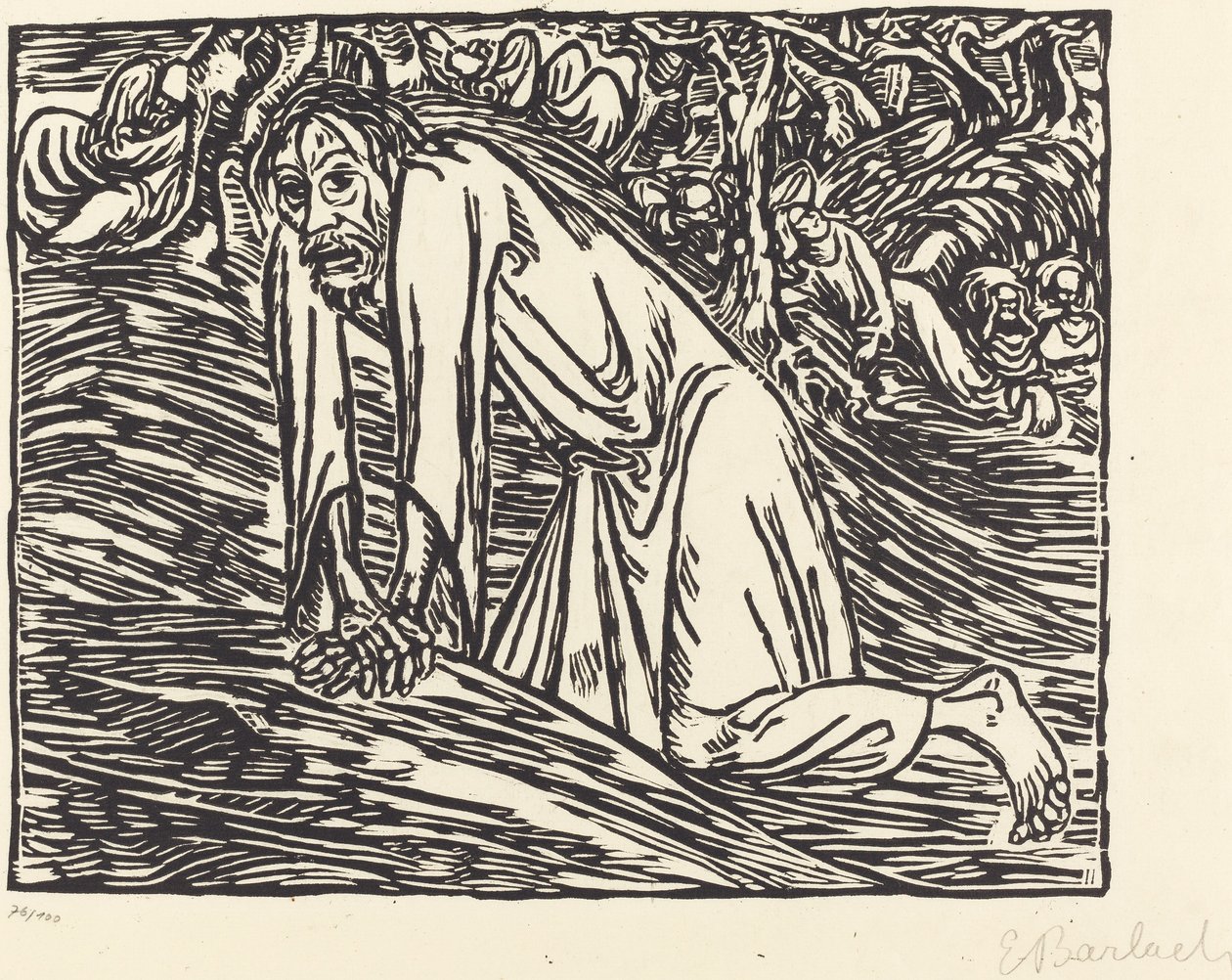 Kristus i Getsemane, 1919. af Ernst Barlach