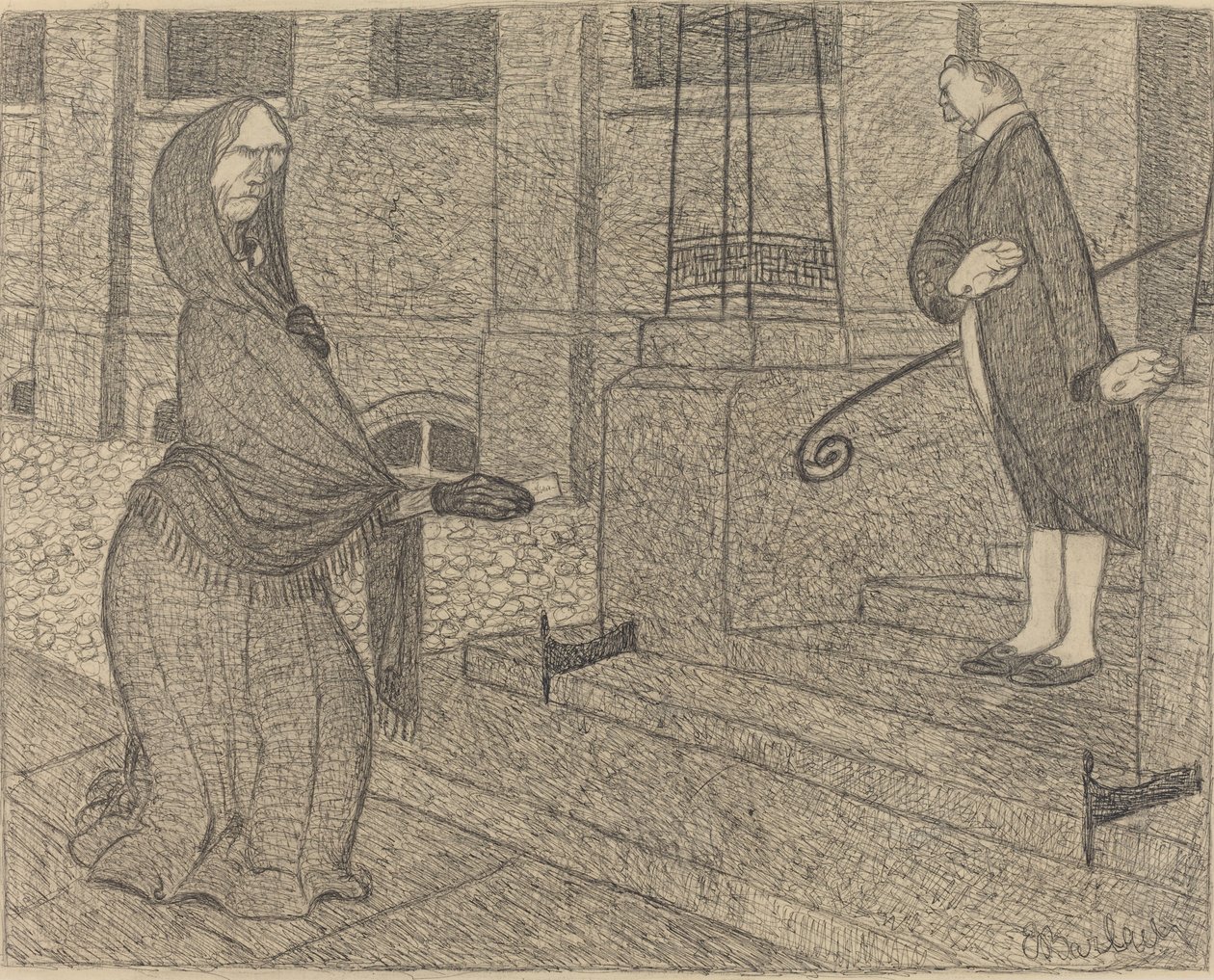 High-Class, 1906. af Ernst Barlach