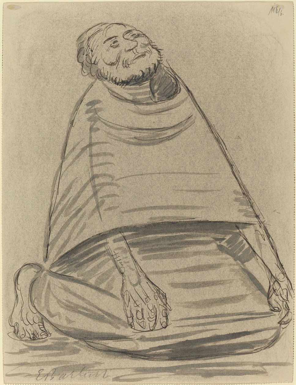 Mand knælende af Ernst Barlach
