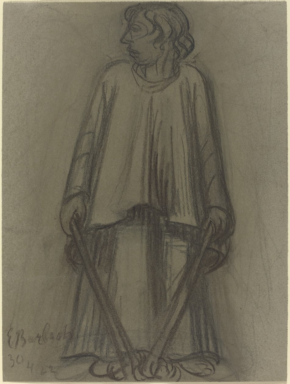 Stående figur med slukkede fakler, 1922. af Ernst Barlach