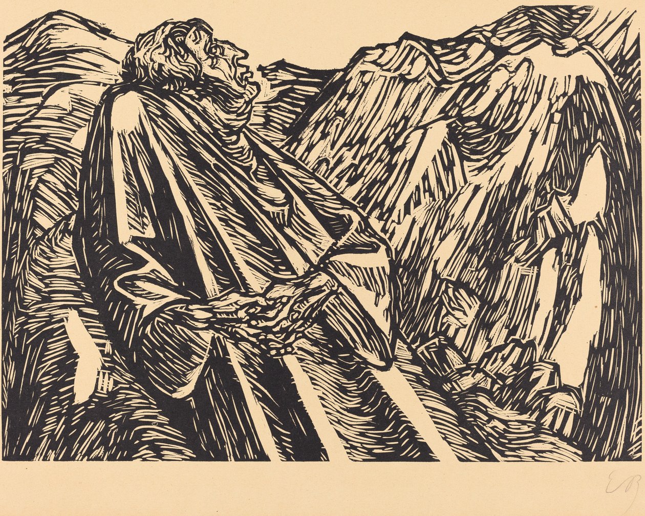Cliffs, 1920. af Ernst Barlach