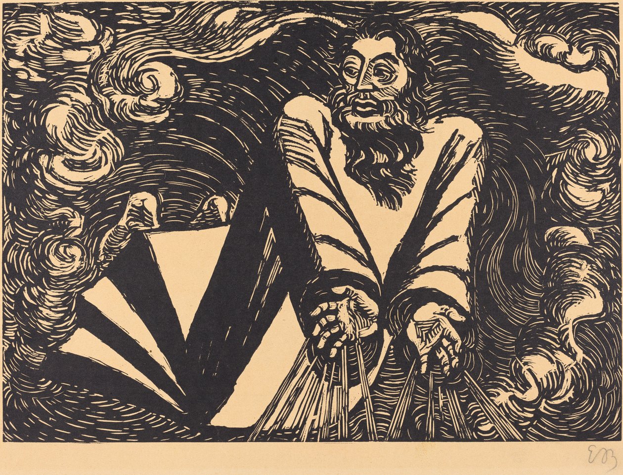 Den første dag, 1920. af Ernst Barlach