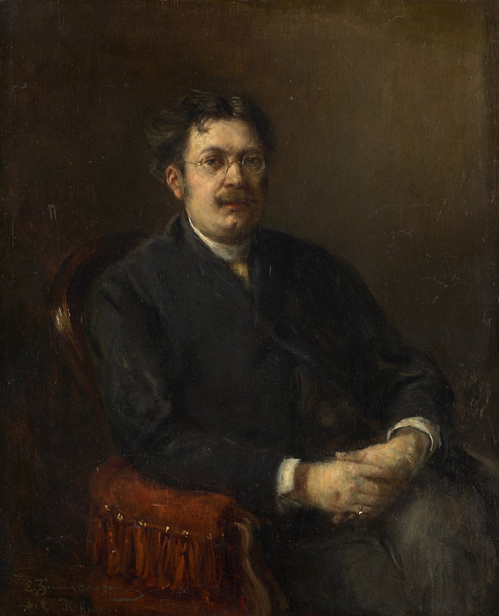Maleren Karl Heffner af Ernst Karl Georg Zimmermann