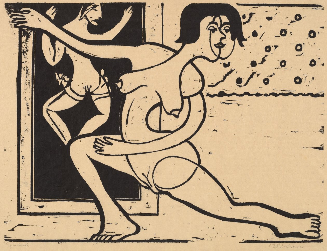 Danserpraktiserende, 1934. af Ernst Ludwig Kirchner