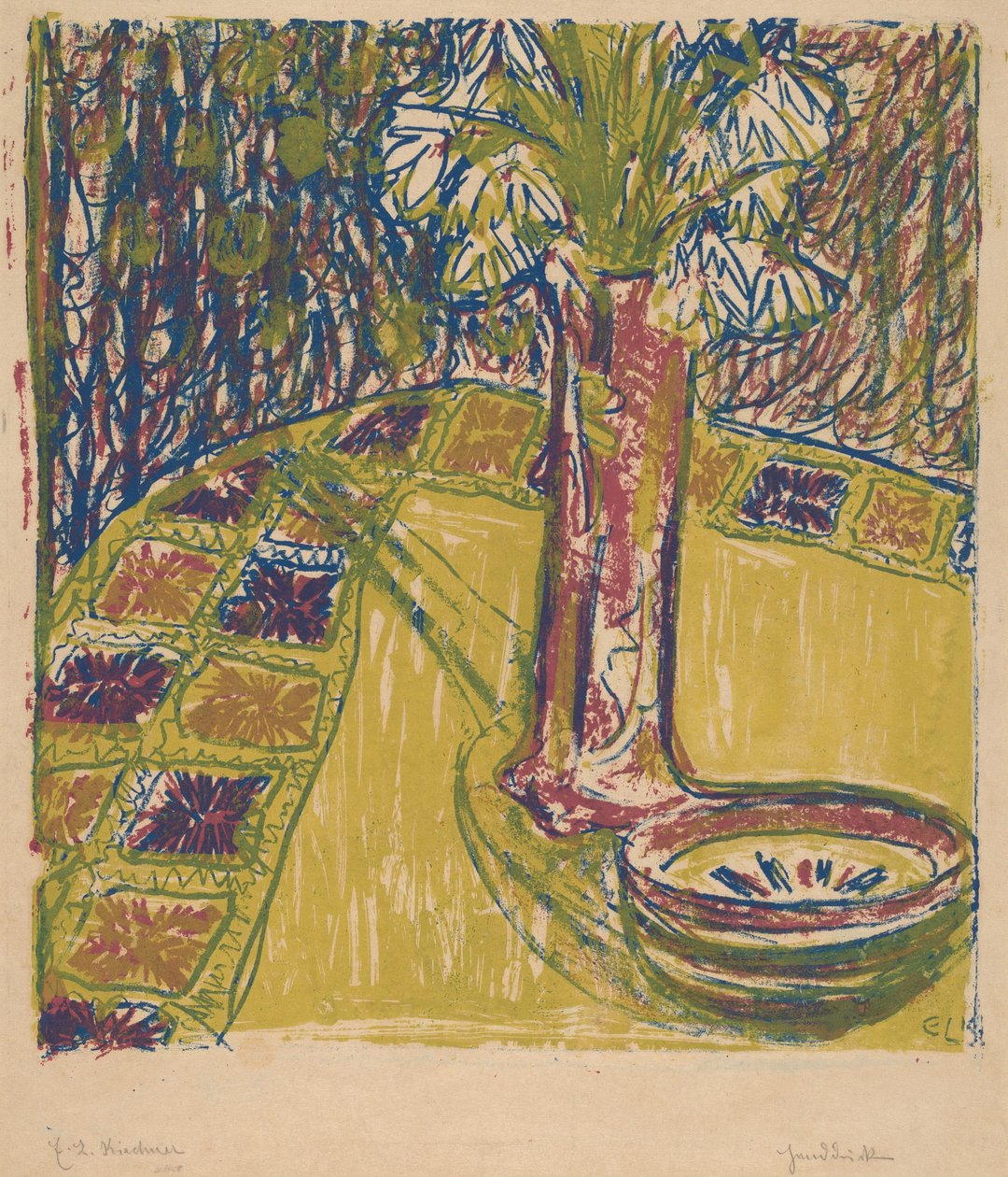 Stilleben, 1907. af Ernst Ludwig Kirchner