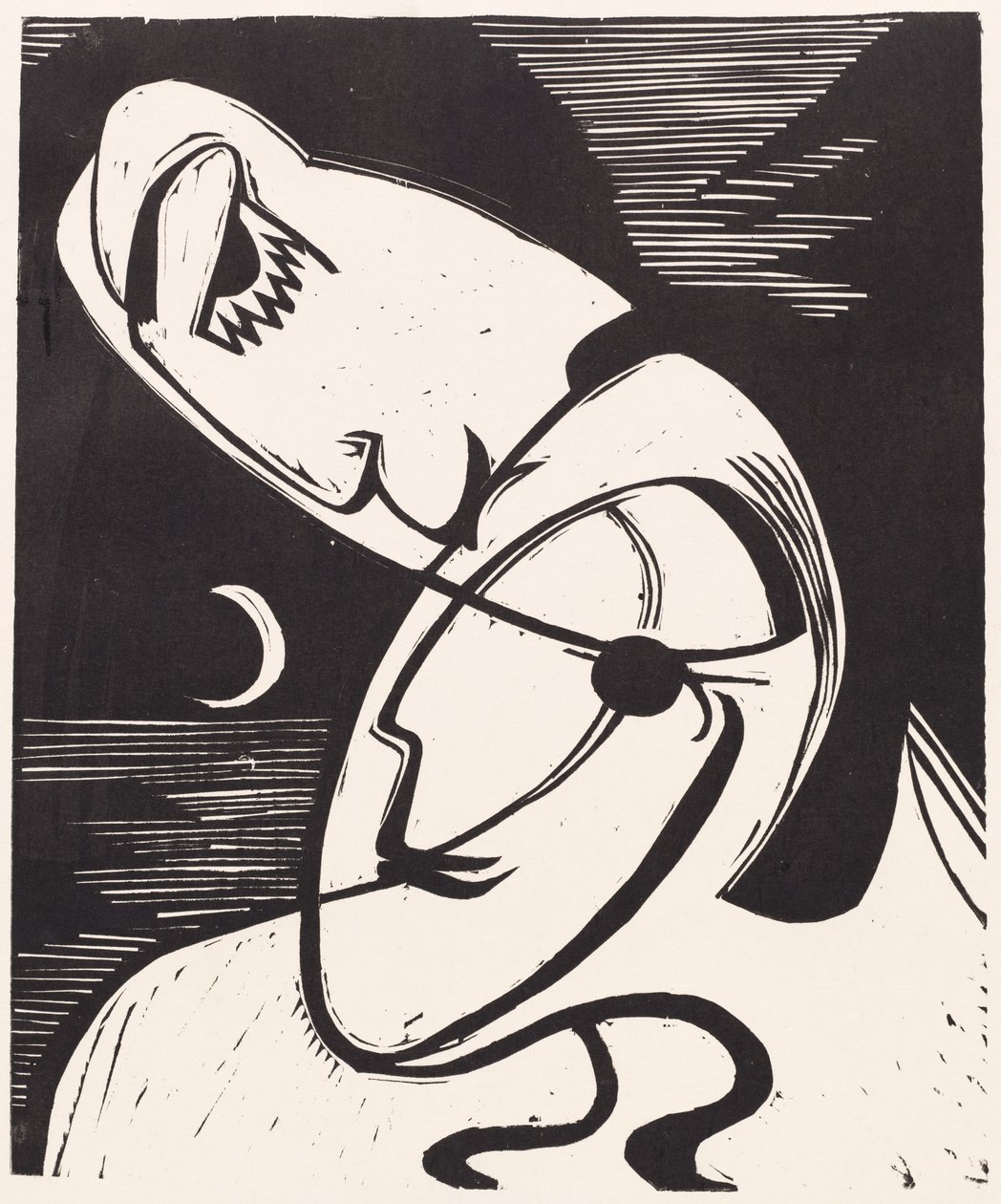Kysset, 1930. af Ernst Ludwig Kirchner