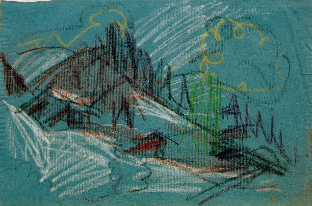 Alp i måneskin af Ernst Ludwig Kirchner