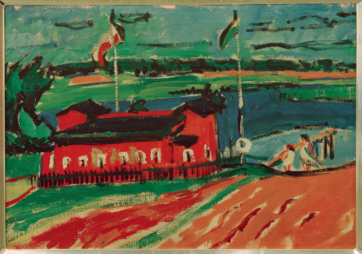 Badeanstalt bei Dresden af Ernst Ludwig Kirchner