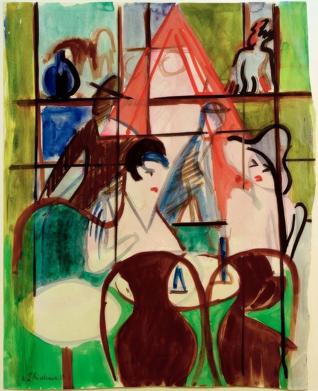 Station café af Ernst Ludwig Kirchner