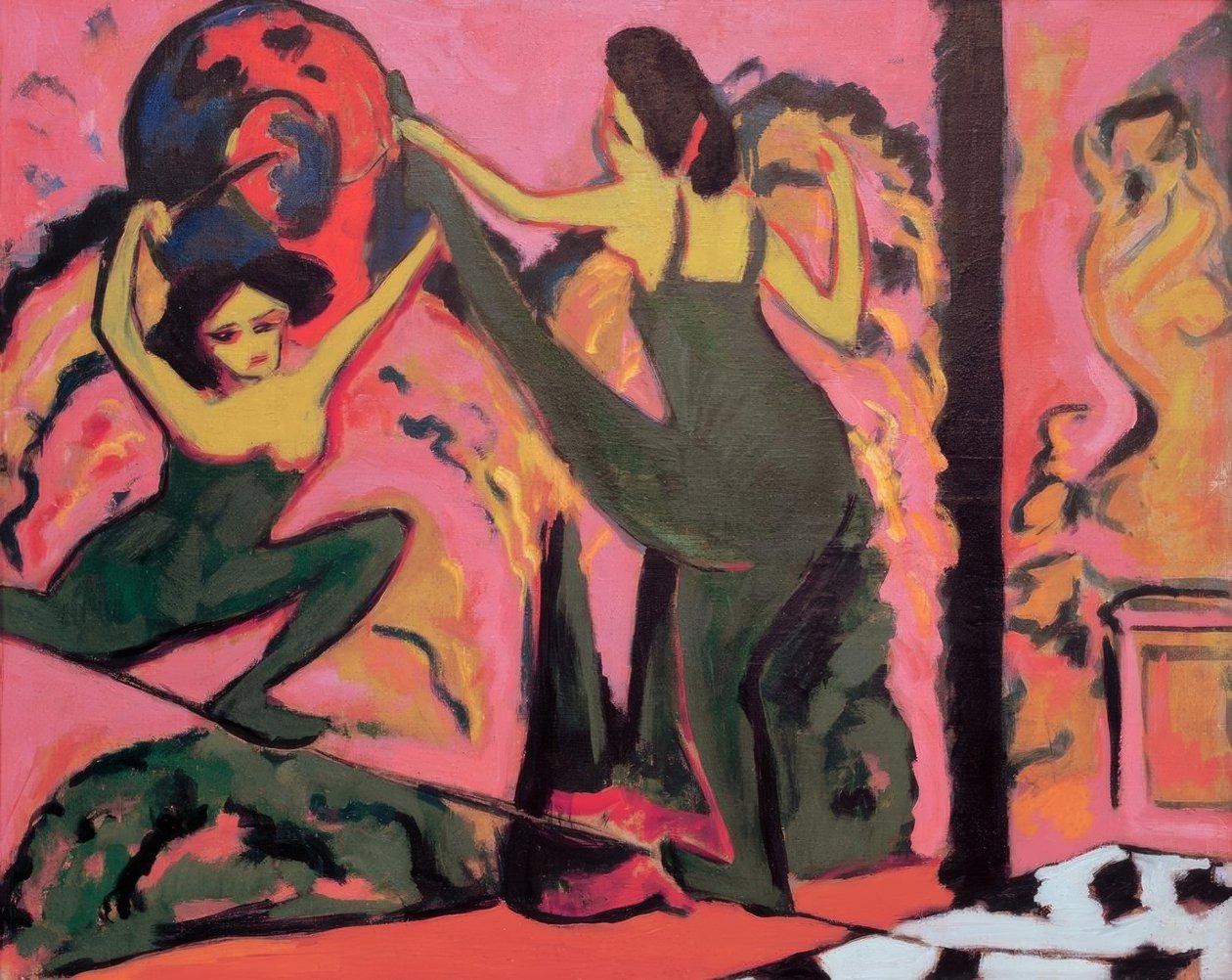 Tightrope dans af Ernst Ludwig Kirchner