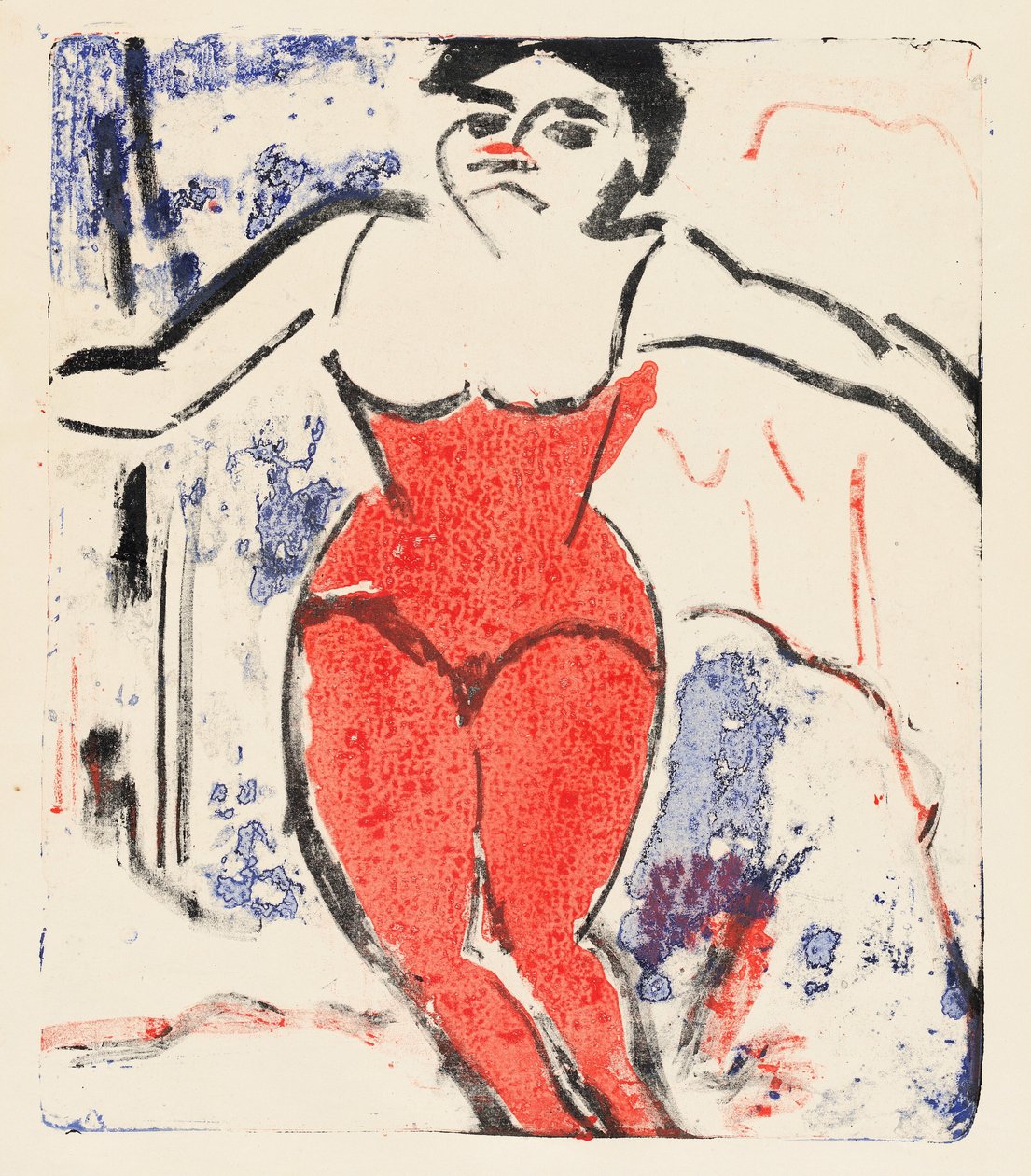 Performer Buwing af Ernst Ludwig Kirchner