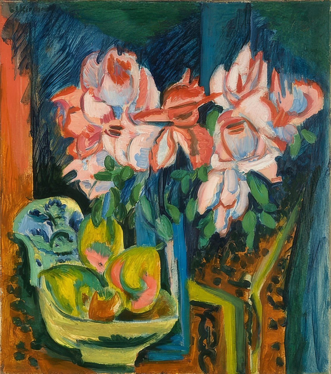 Rosen. 1918 af Ernst Ludwig Kirchner