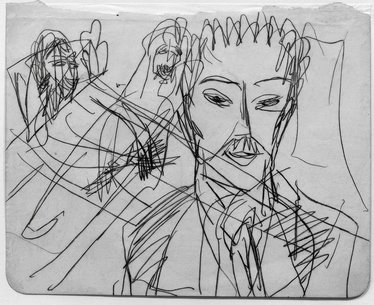 Skizze zu Det menneskelige dyr af Ernst Ludwig Kirchner
