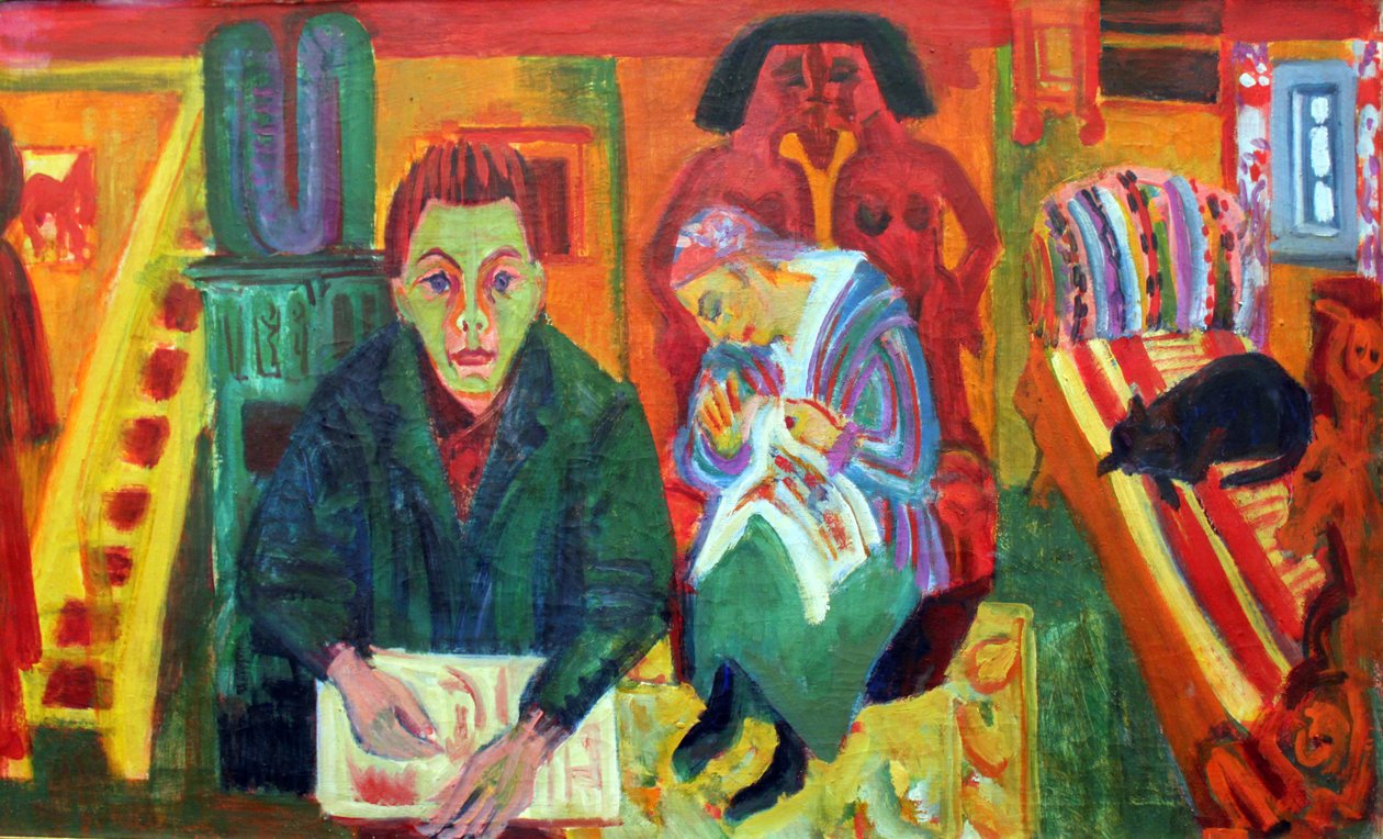 Opholdsstuen af Ernst Ludwig Kirchner