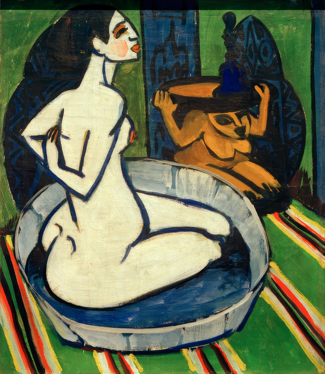 Kvinde handler i karret af Ernst Ludwig Kirchner