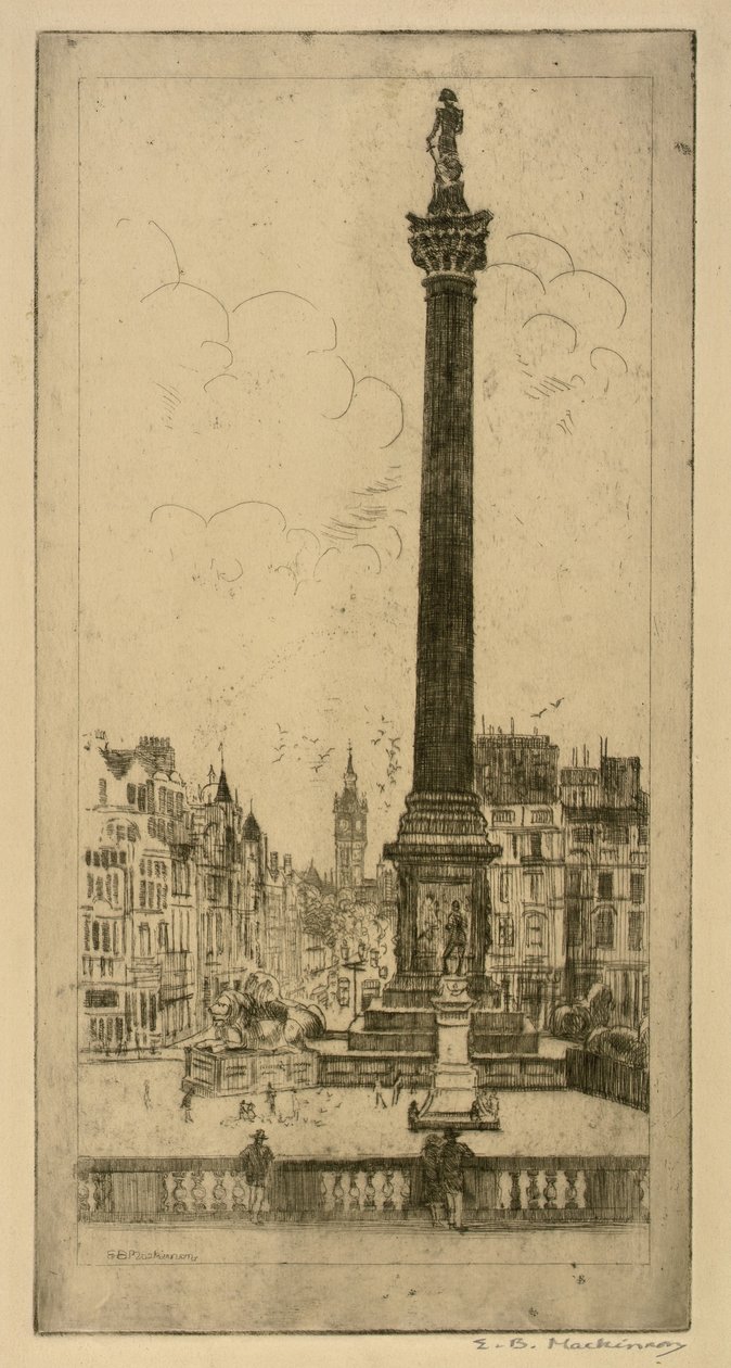 Nelsons monument af Esther Blaikie MacKinnon