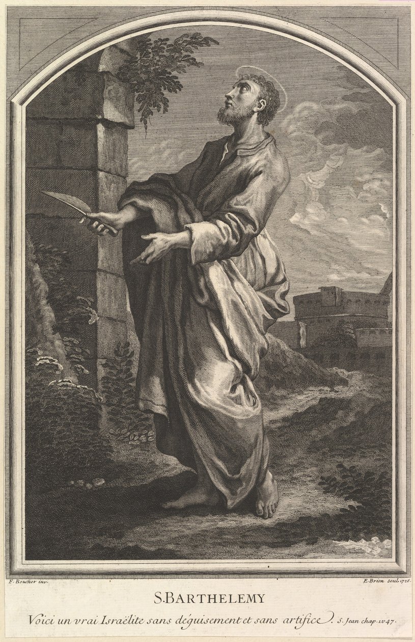 Saint Bartholomew, 1726. af Etienne Brion