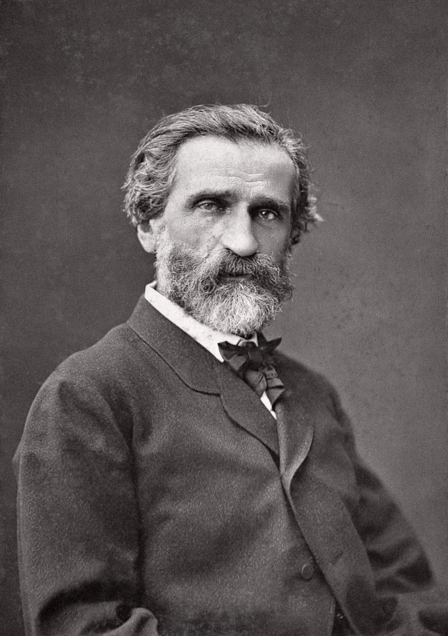 Giuseppe Verdi (1813-1901) 1877 (se også 124001) af Etienne Carjat