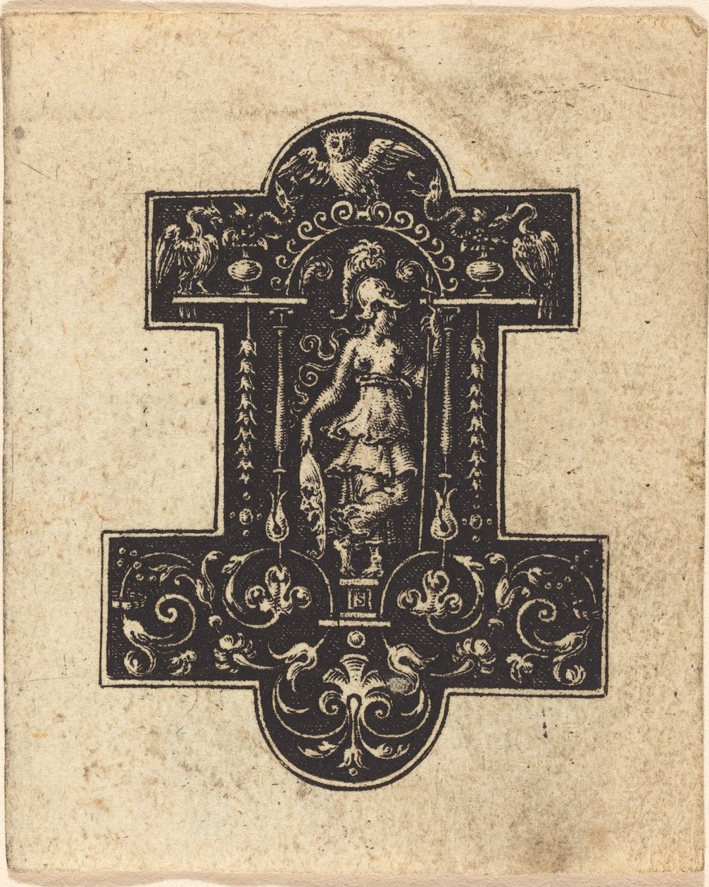 Minerva stående af Etienne Delaune