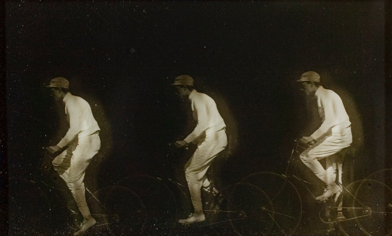 Mand på cykel af Etienne Jules Marey