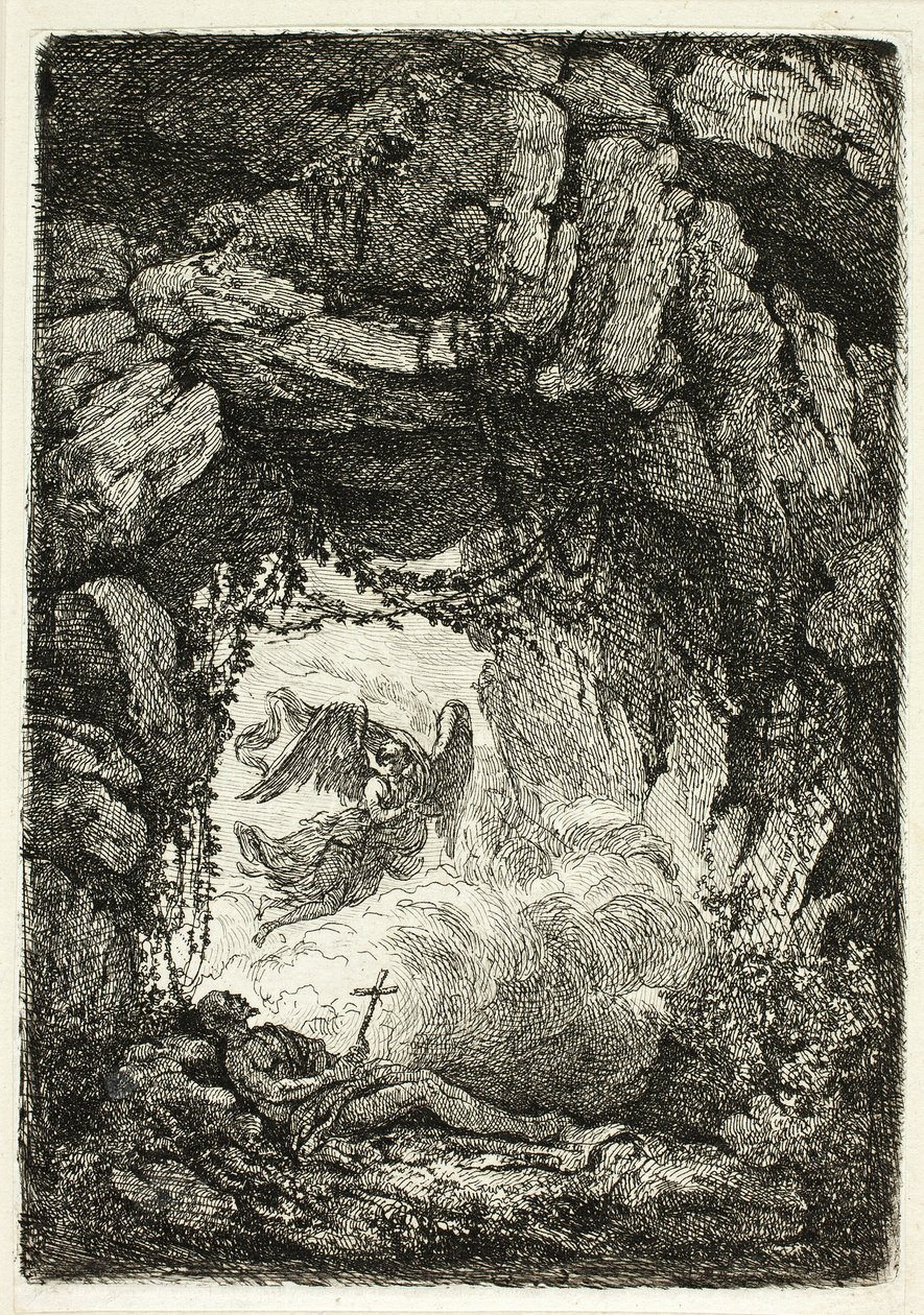 Sankt Jeromes død af Etienne de Lavallee Poussin