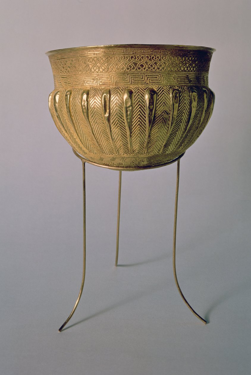 Skål, fra Palestrina (guld) af Etruscan