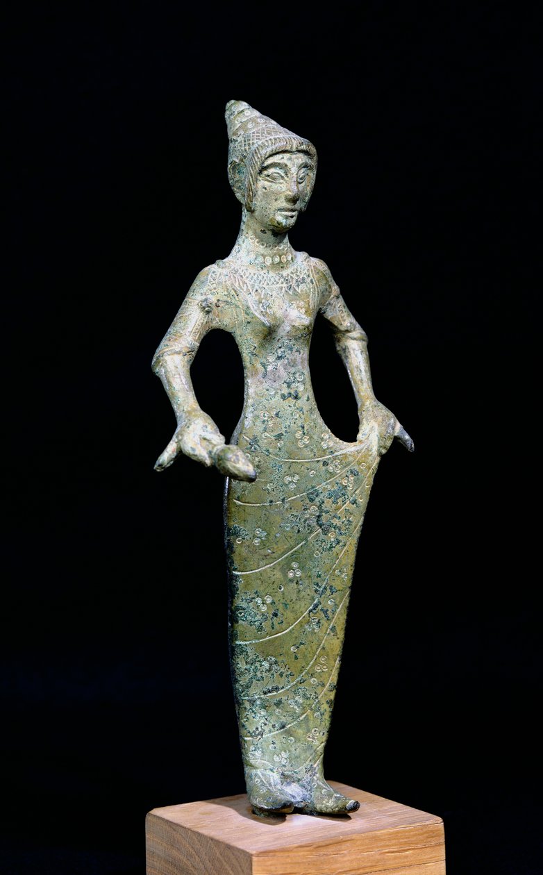 Kvindefigur, muligvis Afrodite (bronze) af Etruscan