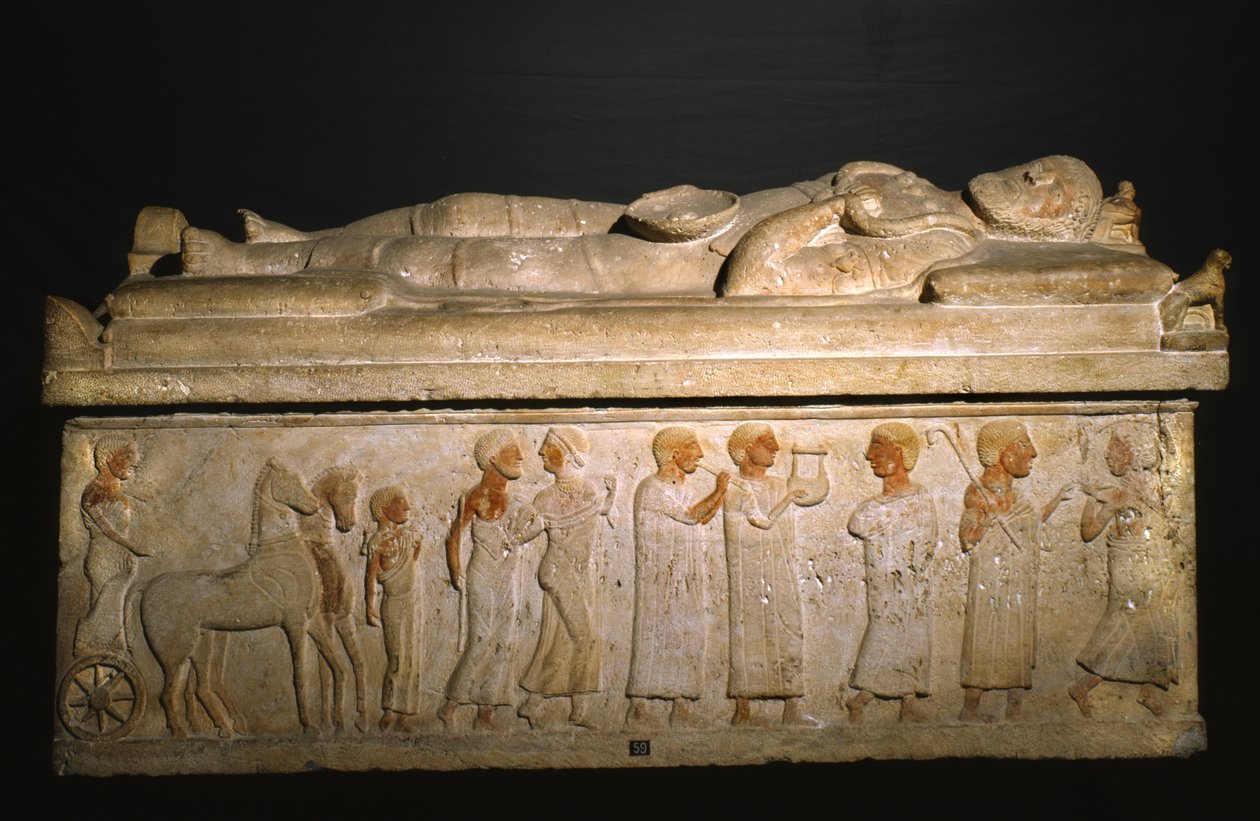 Sarkofag af Etruscan