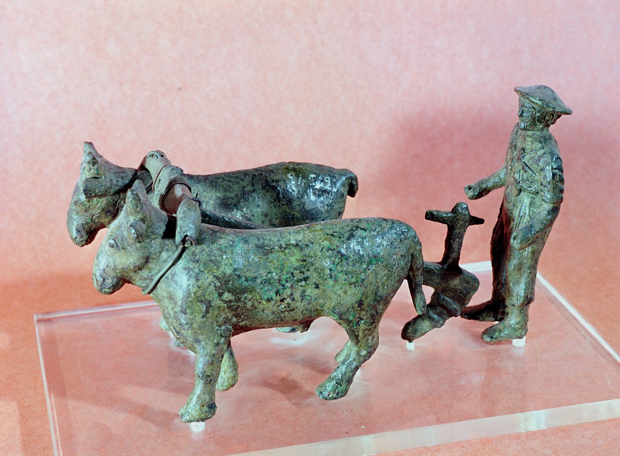 Plovmanden fra Arezzo, fra Cerveteri, 6. århundrede f.Kr. (bronze) af Etruscan