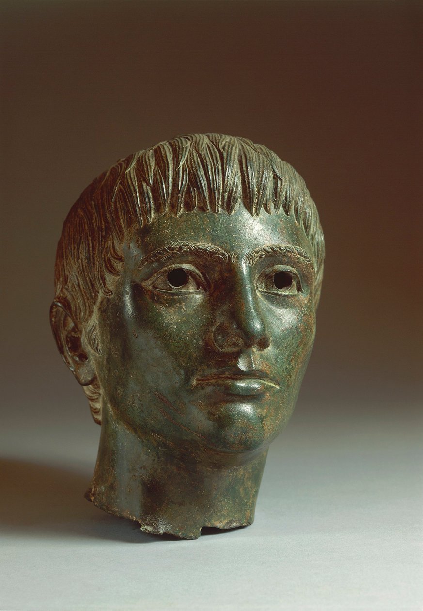 Bronzehoved af en ungdom, omkring 330 f.Kr. af Etruscan