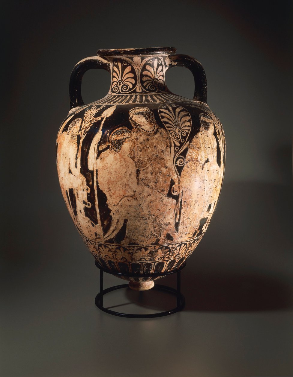 Keramik med rød figur, spids amfor af Perugia-maler af Etruscan
