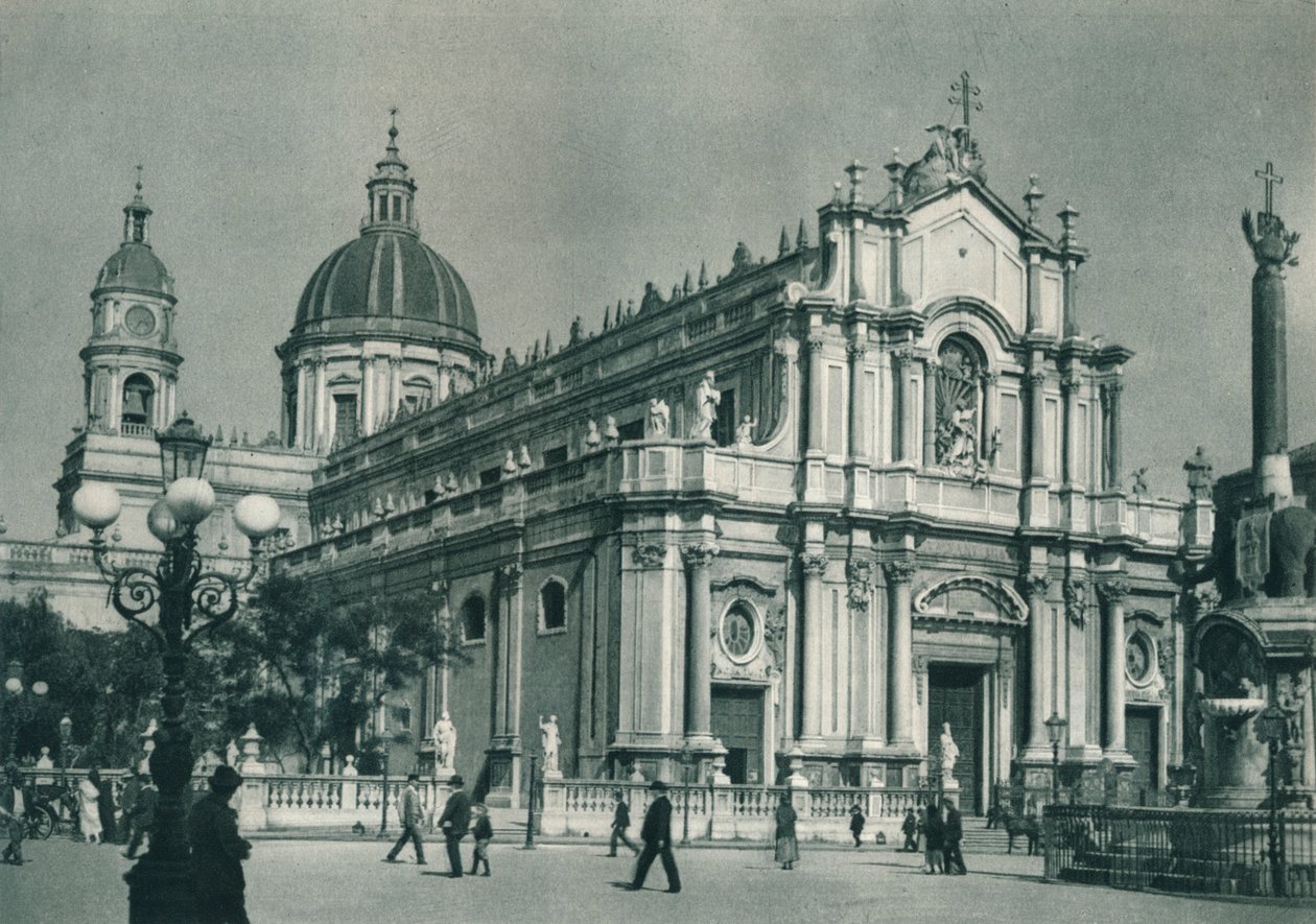 Catania-katedralen, Sicilien, Italien, 1927 af Eugen Poppel