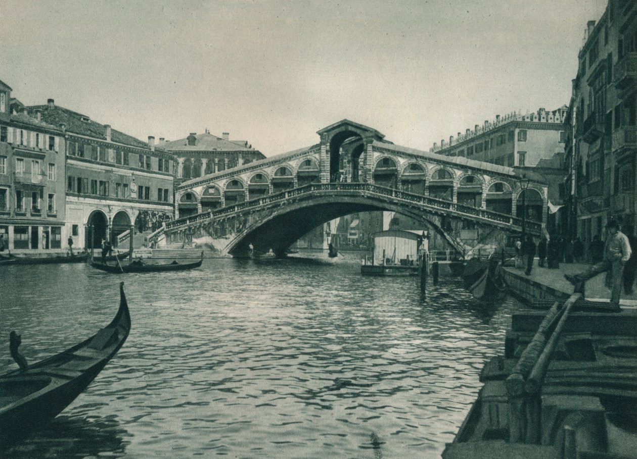 Rialtobroen, Venedig, Italien, 1927 af Eugen Poppel