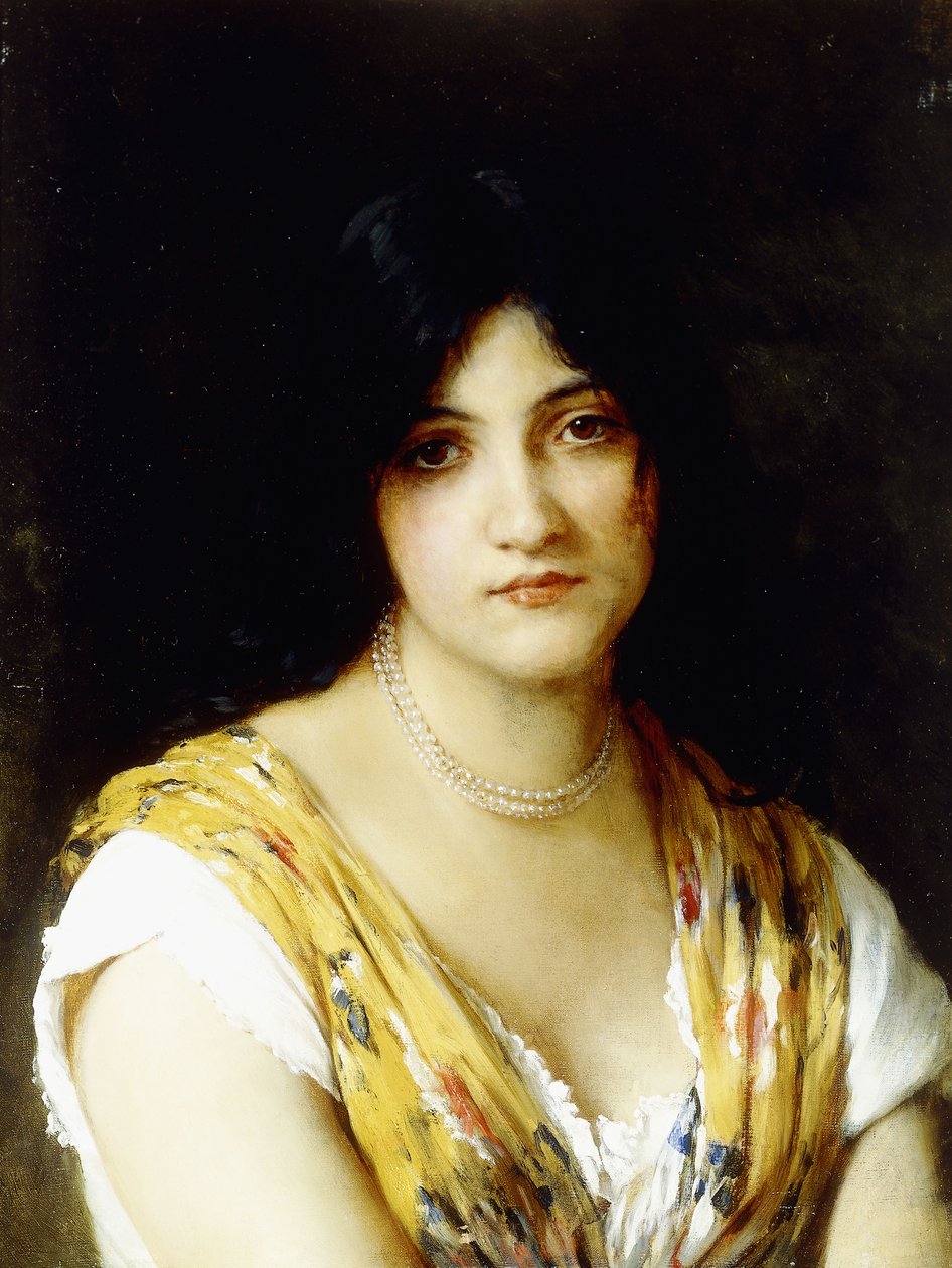 En middelhavsskønhed, af Eugen von Blaas