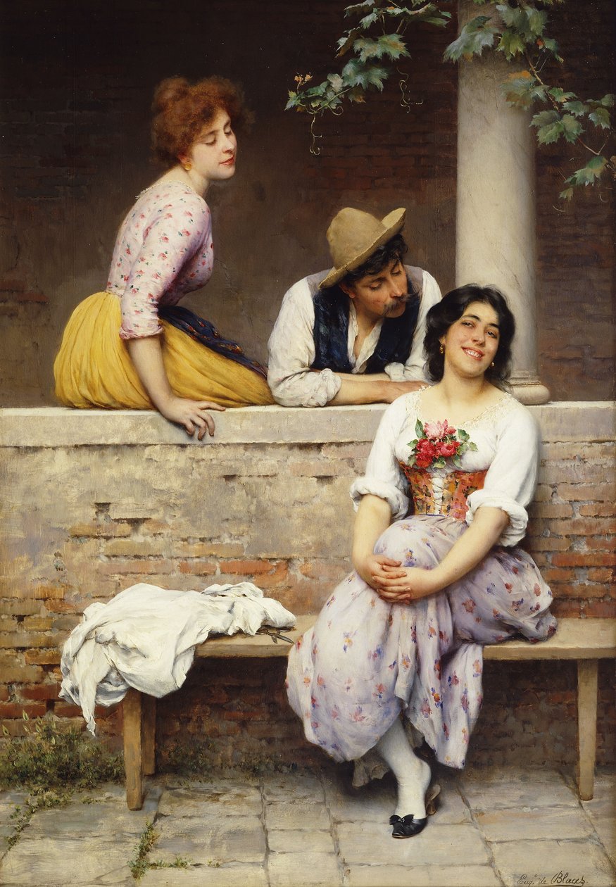 Småsnak, af Eugen von Blaas