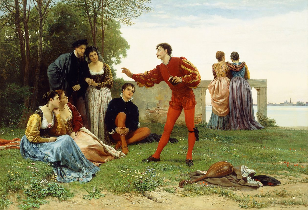 Betragtning, af Eugen von Blaas