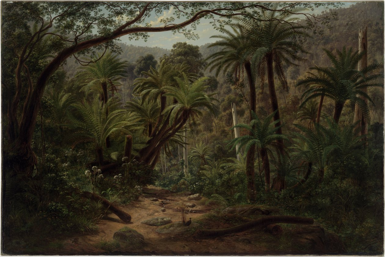 Ferntree Gully i Dandenong Ranges af Eugene von Guérard