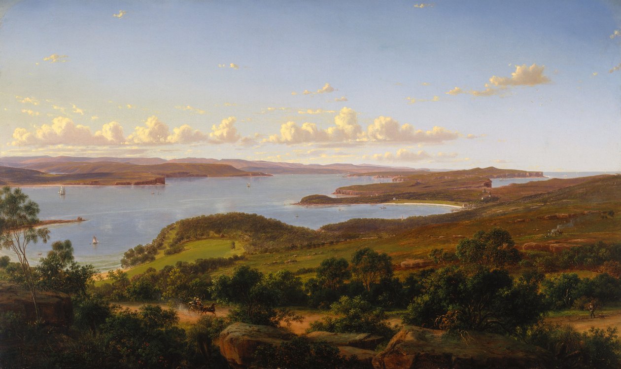 Sydney Heads af Eugene von Guérard