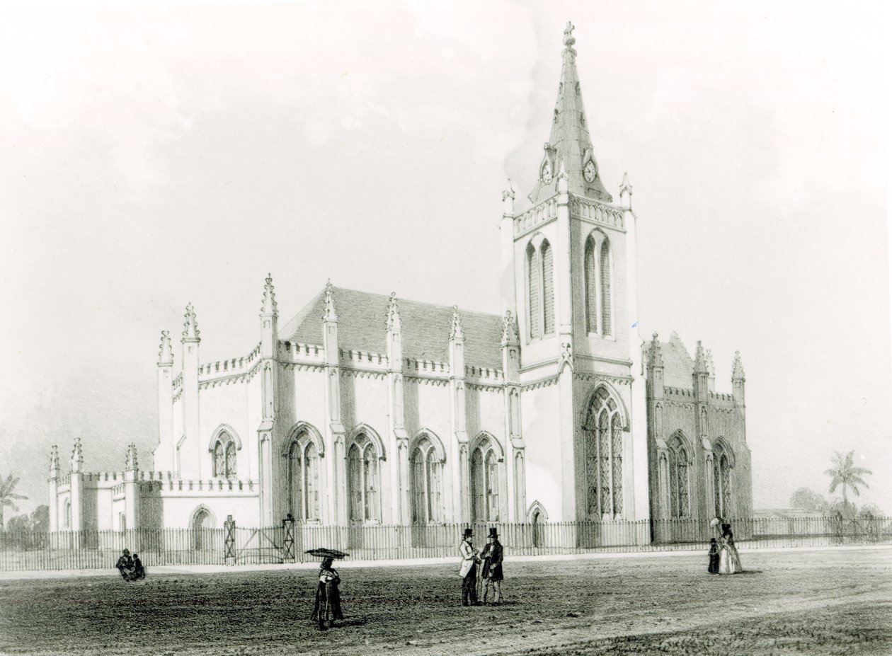 Treenighedskirken, Port of Spain af Eugene Ciceri