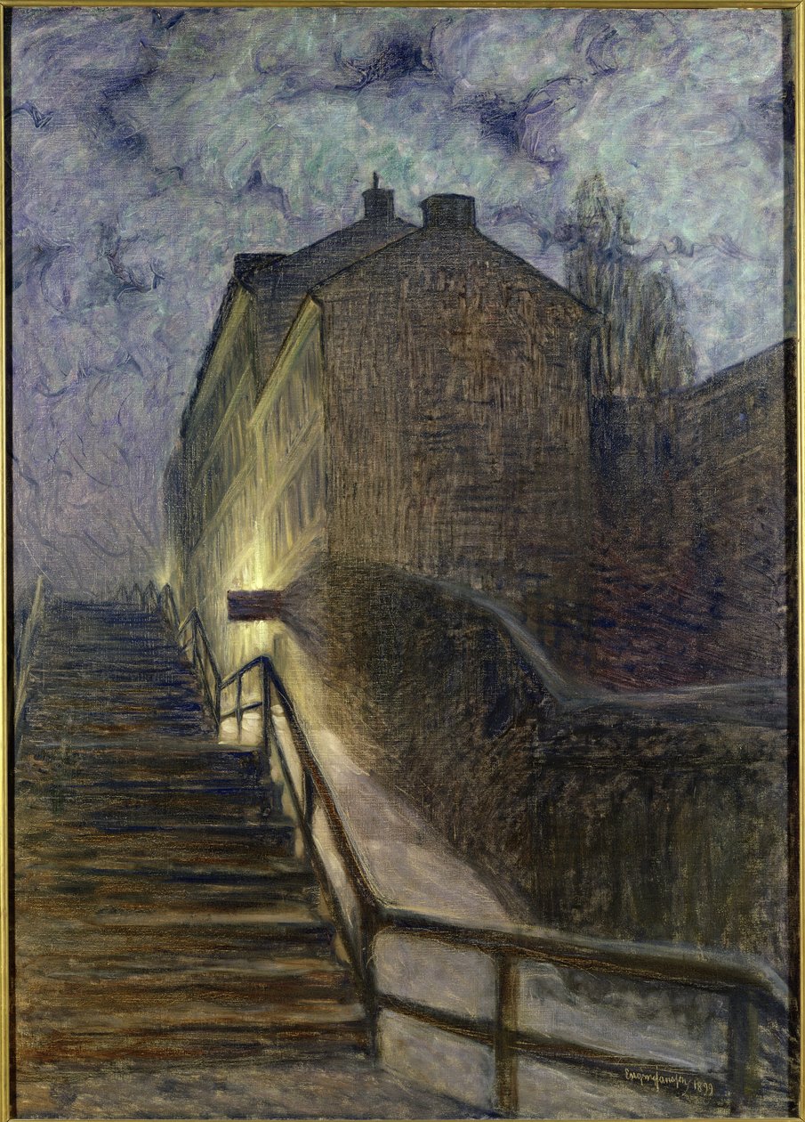 Motiv fra Timmersmainsgatan, 1899 af Eugène Jansson