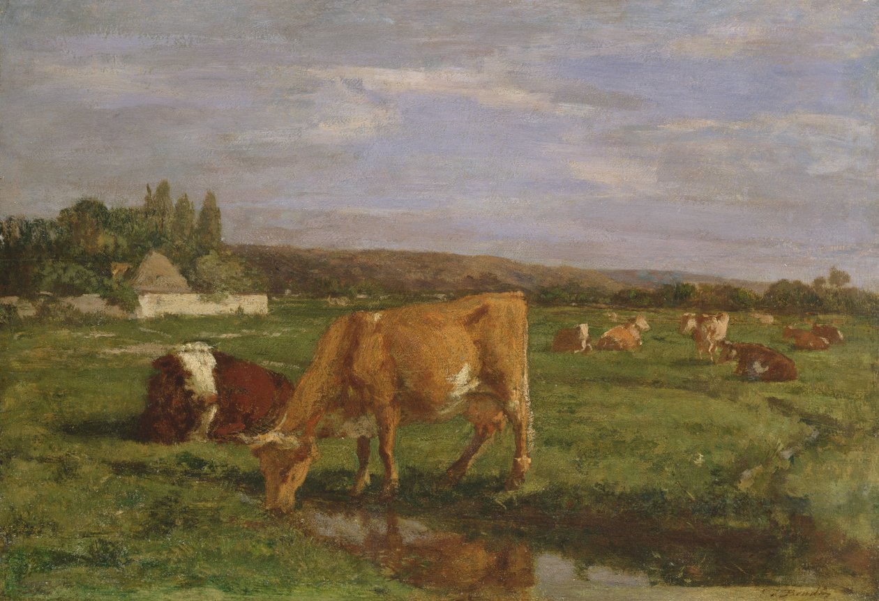 The Valley of the Touques, ca. 1858-62 af Eugene Louis Boudin