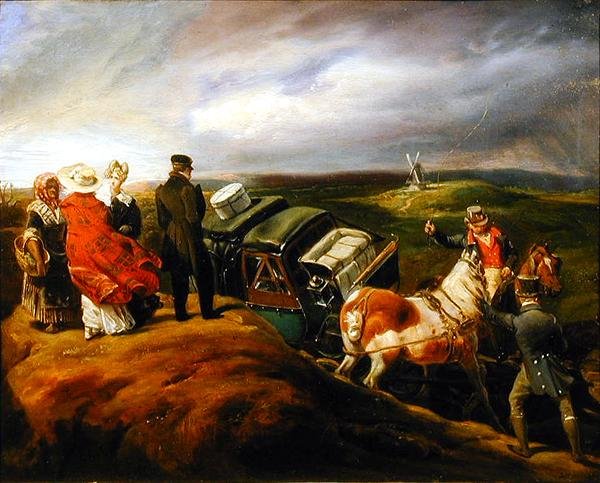 The Mail Coach (olie på lærred) af Eugene Louis Lami