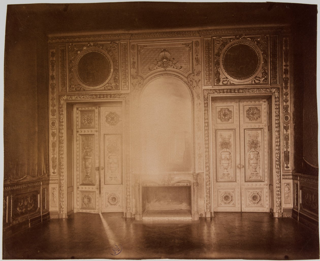 Stue, interiør af Hôtel de Lauzun af Eugène Atget