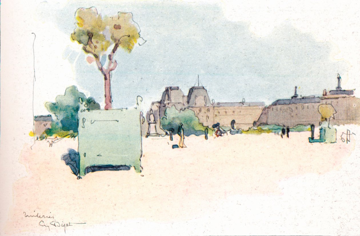 Tuilerierne, 1915 af Eugene Bejot